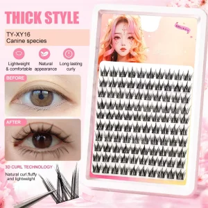 Packaging Mixed Length Cluster Lashes Lash Strip 8-17 mm Individual Lash Extension Clusters Vendor