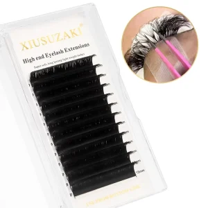 Pesta As Cashmere Jet Black Easy Fan Lash Trays Hand Made Volume 0.03 0.05 0.07 Eyelash Extensions