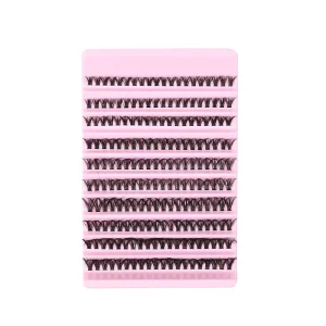Pink Cluster Volume Lashes