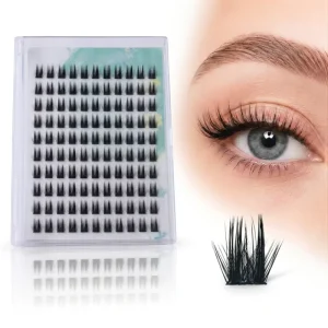 Plant Fiber Press-on Lashes Transparent Band Self-adhesive Reusable Glue-free Customizable Logo Cruelty-free