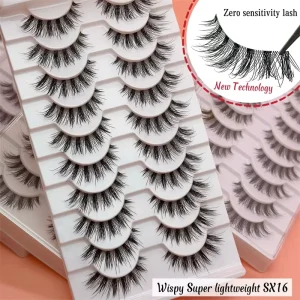 Pliable Band Natural Lashes Vendors Full Strip Eyelashes Flexible to Bend Following Your Eye Shape Eyelash