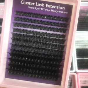 Pointed Spike Lash Clusters Soft Faux Mink D Curl Mix Length Glue Lashes Reusable Party Eye Makeup Custom Design