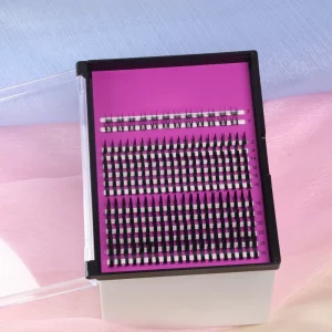 Popular Handmade Fiber Spike Lashes Waterproof Cluster Lashes Glue Tweezers Bottom Lashes DIY Cluster Lashes