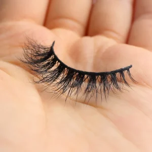 Popular Mink Eyelash Fluffy 12mm 3D Mink Lashes Custom logo 3D Mink Eyelashes