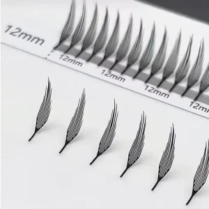 Popular New Wet Look Lashes Anime Manga Lashes Spire Shape Lashes Ready Pre made Fan Angel Lash Effect 0.05mm 0.03mm