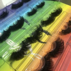 Popular Real Faux Mink Lashes Strip Eyelashes with Custom Packaging Lashes 3D Vendor