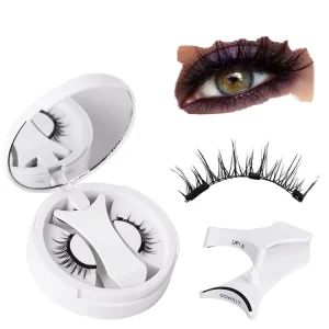 Portable Travel Reusable False Eyelashes Clip Eye Makeup Magnetic Lashes Kit No Glue Liner Magnetic Lashes with Applicator