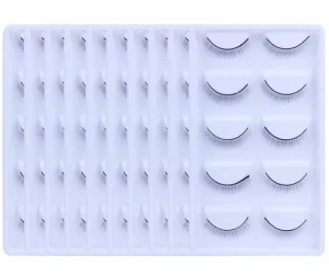 Practice Training Eyelashes Self adhesive Practice Lashes Strips for Eyelash Extension Training Beginners Lash Accessories Tools