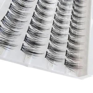 Pre Bond Technology Glueless Lashes Long Lasting Superfine Band Individual Flare Lashes