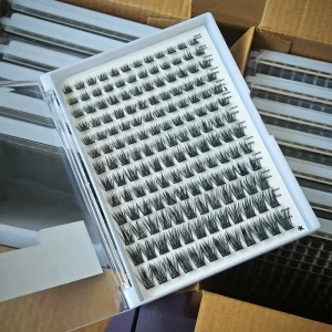 Pre Bonded Individual Cluster Eyelashes DIY Segment No Glue C D Curl Press on Self Adhesive DIY Lashes Kit