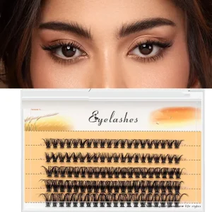 Pre Cut 30P 40P 80P D Curl Segment Kit DIY Cluster Lashes Natural Faux Mink Eyelash Extensions Hand Made Fan Eyelashes 9 16MM