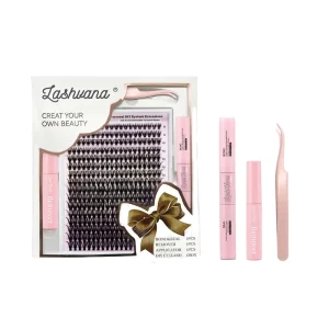 Pre-Cut DIY Segmented Eyelash Extensions Fan Lash Segments for Lash Artists