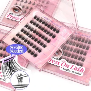 Pre Cut Glued Based Pre Bond Lashes 7 14 Days Long XXL Korean PBT Pre Glued Cluster Eyelashes