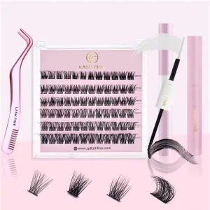 Pre Cut Lash Segments Cluster Eyelashes Extension Natural Individual Diy Segment Lashes Diy Cluster Lashes Kit