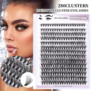 Pre Cut Lash Segments Cluster Eyelashes Extension Natural Individual Diy Segment Lashes Diy Cluster Lashes Kit