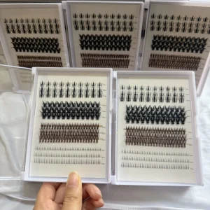 Pre Cut Segmented Lash Cluster Eyelash Customizable Private Label C D For Diy Lash Extension Kit Cluster Lashes Kit