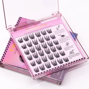 Pre Glue Cluster Lashes Pre Glued Lashes Adhesive Eyelash Extension Light Thin Band Cluster Lashes