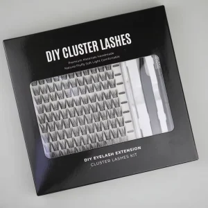 Pre Glue DIY Self adhesive Volume Cluster Eyelashes DIY Lashes Natrual looking DIY lash Kit