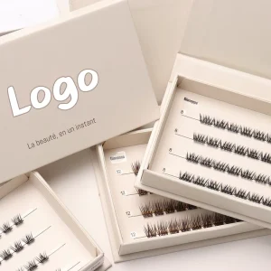 Pre Glued Cluster Lashes Like Real Long lasting Self Vegan Natural Press on Cluster Lashes