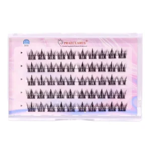 Pre-Glued DIY Eyelash Kit Segmented Cluster Lashes Self-Adhesive Press Technology Private Label Makeup Accessory