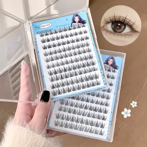 Pre Glued Lash Sunflower Self Adhesive Segment Eyelash Private Label Natural Press On Lashes DIY Lash Clusters