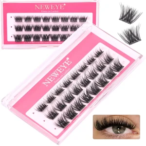 Pre Glued Lashes Self Adhesive False Eyelashes Soft Faux Mink Lightweight Reusable Clear Band Easy Wear No Glue Needed