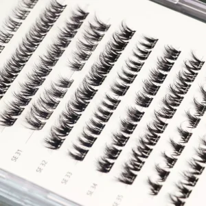 Pre Glued Self Adhesive Natural Faux Mink False Eyelashes Extension Lightweight Supplies Reusable Self-Stick Lash
