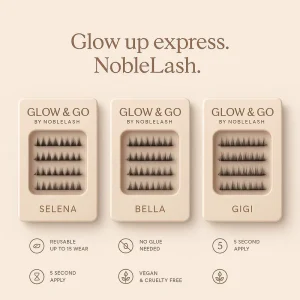 Pre Glued Self Adhesive Press Handmade Plant Fiber False Eyelash Invisible Clear Band Lash Sensitive Skin Beauty Tool