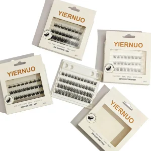 Pre-Glued Self-Adhesive Synthetic Cruelty-Free Lash Clusters OEM Wispy Thick Anime Segmented DIY Lashes