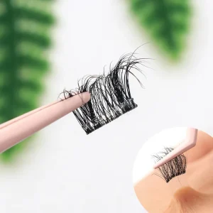 Pre-Glued Technology Segmented DIY Cluster Lashes Private Label Self Adhesive Press on Individual Eyelash Kit No Glue Need