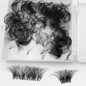 Pre Made Fans DD D B CC Curl Pro Made Fans for Lash Extensions Soft Premade Lash Fans Volume 500 16D Short Stem