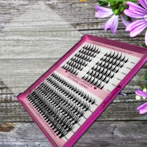 Pre Made Fans Hot Melt Lashes Single Cluster Segmented Eyelashes Soft Manga Little Devil Eyelash C0S for Self Grafted DIY