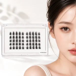 Pre Mapped Manga Anime Lash Clusters DIY Eyelash Extensions Synthetic Hair Handmade Glueless for Wispy Pixie Style Eyelashes