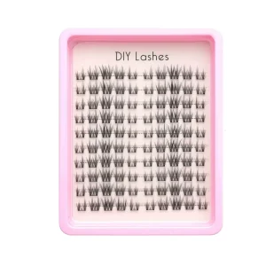 Pre Mapped Segment Cluster Lashes Handmade Individual Natural Faux Mink Lash Clusters Fan Eyelashes