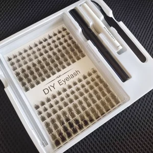 Pre cut Segment Cluster Lashes Individual Clusters Semi Hand Made 30 40D Eyelash Extension Professional Diy Lash