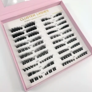 Pre cut Segment Lash Clusters Private Label Fluffy Cluster Lash Extensions Supplies DIY Individual Eyelash Extensions