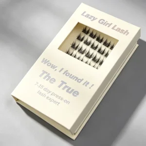 PreGlued Self Adhesive Silk Eyelash Clusters Kit Reusable Waterproof Press Cluster Lashes 3D Effect Custom Logo