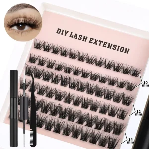Precut Diy Cluster Lashes 8mm 16mm Cruelty Free Thin Band OEM ODM Natural Eyelash Clusters