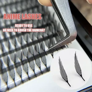 Premade Comic Spire Natural False Eyelashes 0.07 Super Soft Fluffy Lash Extensions Supplier
