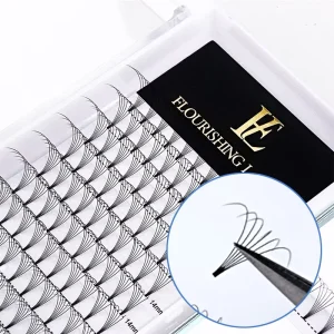 Premade Eyelash Fans 0.07 Camellia Short Eyelash Extensions 6d 10D Lashes Pre Made Volume Lash Extension Private Label Fan Lash