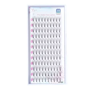 Premade Fans Eyelash Extensions 10D 0.07 D Curl Mixed Tray Premade Lash Fans Middle Stem Premade Volume Fans (8 17mm)