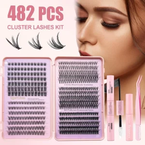 Premade Individual Fan Lash Extension Kit Private Label Segment Hand Made Lashes DIY Natural Fan Clusters Kit