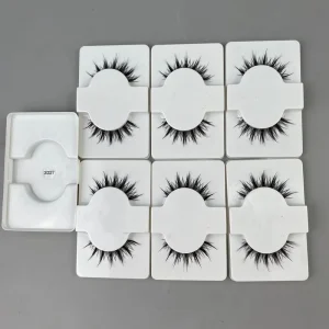Premium 3D Silk Human Hair Full Strip Eyelashes Natural Volume Synthetic False Eye Lashes From Premium Manufacturer