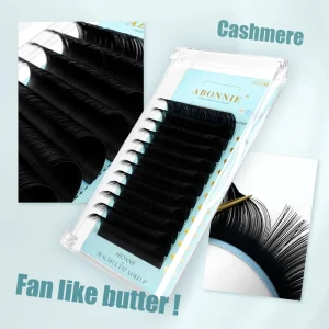 Premium Cashmere Lash Extensions Supplies Individual Volume Lash Trays Private Label Mink Eyelash Extensions