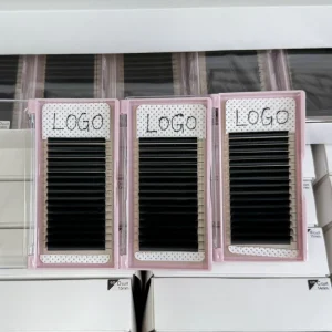 Premium Cashmere Volume Lash Extensions Trays J B C Cc D Dd Curl Jet Black Silk Individual Eyelashes Extensions