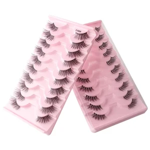 Premium Faux Mink Half Lashes Voluminous & Curly False Eyelashes for Natural Glam Look Reusable & Lightweight Y1001 Y1011
