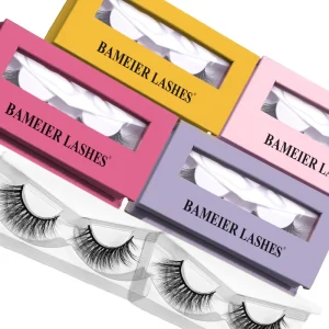 Premium Faux Mink Strip Lashes Custom Color Packaging Beauty Supply Boxes