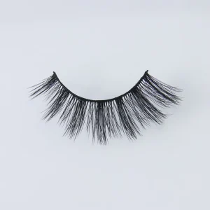 Premium Handmade 3D Full Strip Black Cotton Band Eye Lashes Natural Long 3D False Lashes with Private Label