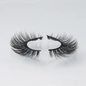 Premium Handmade 3D Full Strip Black Cotton Band Eyelashes Natural 3D Lashes with Private Label