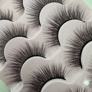Premium Handmade 3D Full Strip Eyelashes Natural Look Reusable Natural Hair False Eyelashes